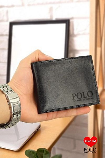 POLOGRAND London Genuine Rfid Protected 8 Card Holders Mini Stylish Card Holder Wallet in Soft Leather with Paper Coin Compartment and Snap Fastener