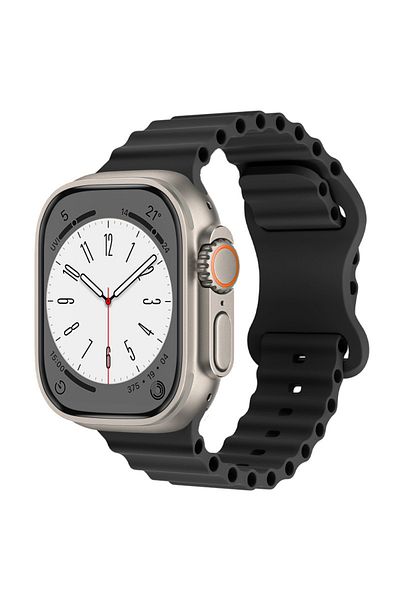 LUVLU Soft Silicone Band Compatible With Apple Watch Ultra, Ultra 2, From Series 10 To 1 - 42-44-45-49mm