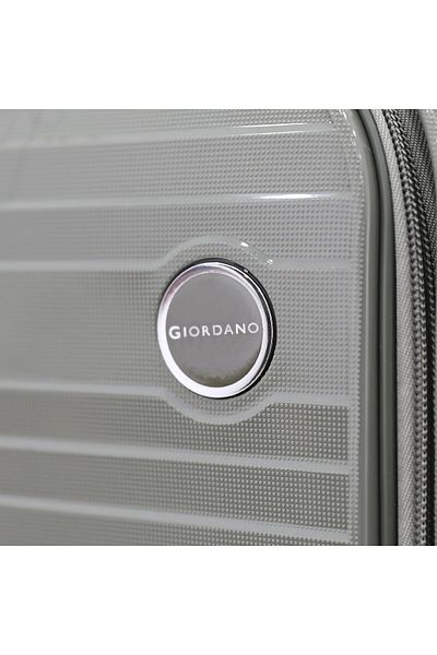 Giordano Cabin Size Luggage Polypropylene With Dual Spinner Wheels And Tsa Lock