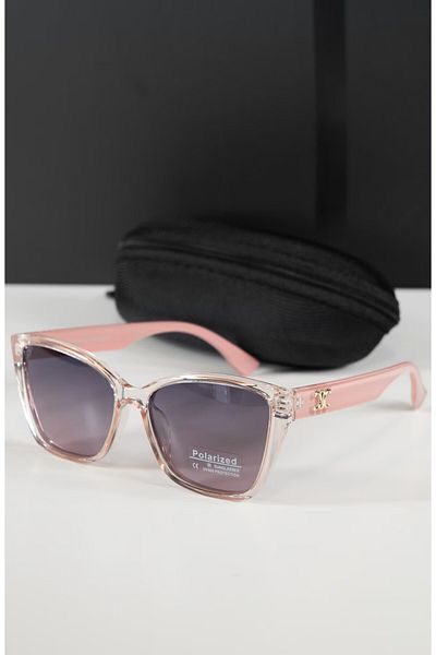PARUNIV Women's Sunglasses, PARUNIV, Polarized, UV400, Gold Ornament, Pale Pink
