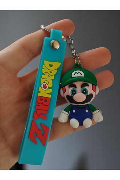 VerdeHome 3D Silicone Super Mario Keychain: Soft Texture, Durable and Fun Design, Bag Accessory