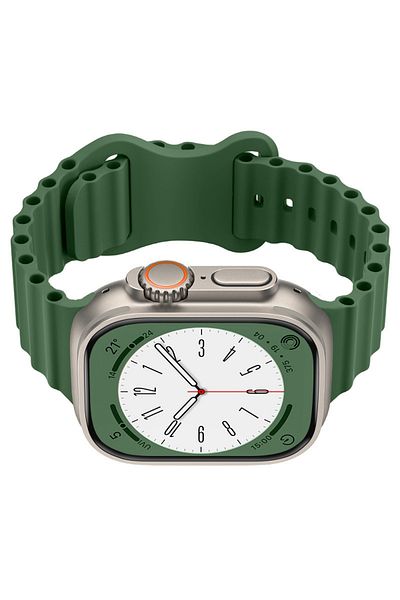 LUVLU Soft Silicone Band Compatible with Apple Watch Ultra, Ultra 2, from Series 10 to 1 - 42-44-45-49MM