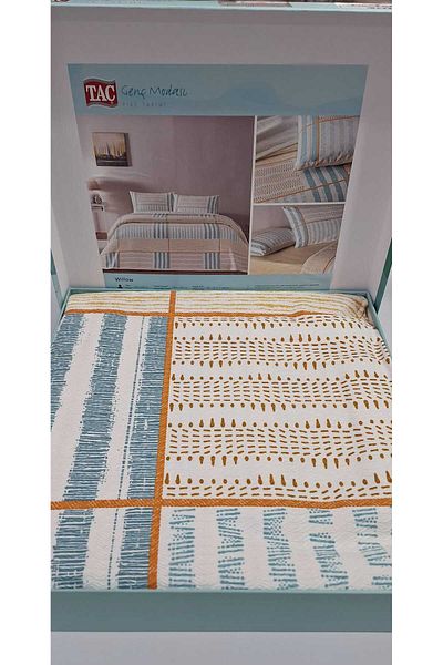 Taç Crown Double Personality Printed Pique Set Willow