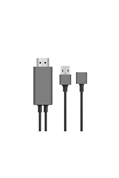 Genel Markalar Hy-xo51 Siyah-gri Usb-f To Hdmı 1m Mobil Telefon Uyumlu Kablo