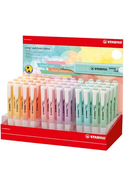 Stabilo Highlighter Swing Cool Pastel 48 Piece Stand 275/48-8