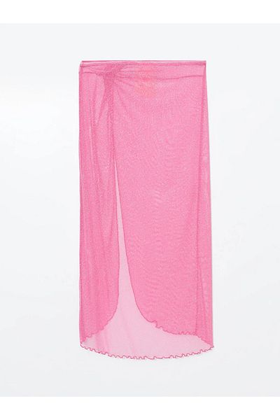 LC Waikiki Lcw Dream Pink Elastic Waist Glitter Women's Pareo