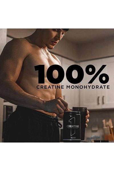 Rule 1 Pure Micronized Creatine Monohydrate for High-Intensity Exercise, Unflavored 75 Servings, Unflavored
