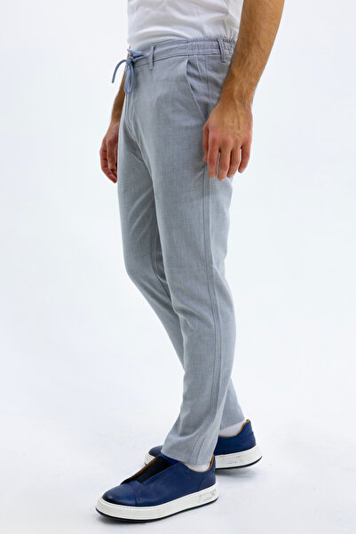 kesiketiket Kesik Etiket Jogger Bez Ayağı Pantolon AÇIK GRİ