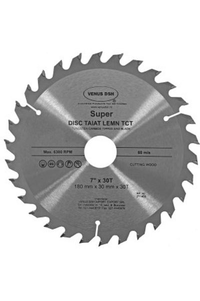 Venus Dsh Tct Wood Cutting Disc - 6"-150X24Tx30 Mm