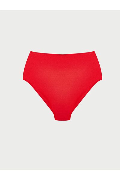LC Waikiki Lcw Dream Red Women's Plain Bikini Bottom