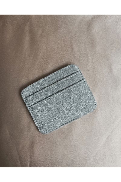 Gül Karatekin Women's Imported Silvery Shiny Card Holder (Not Shedding Sim)