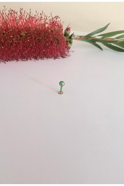 Bylin %100 CERRAHİ ÇELİK LABRET PIERCING - Top Çapı 4 mm - 1 adet