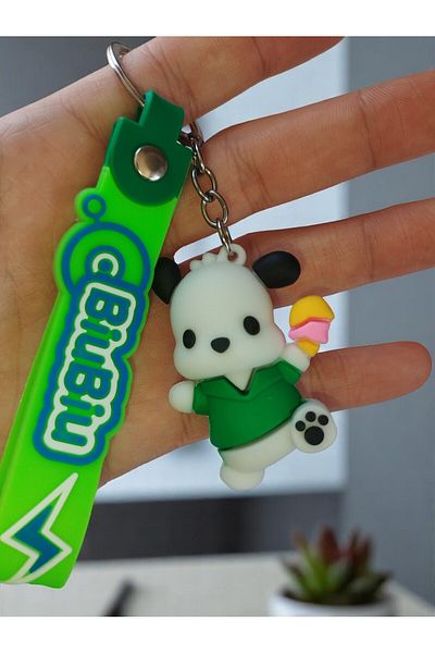 VerdeHome Cute Panda Keychain – Cartoon Figure with 3D Design