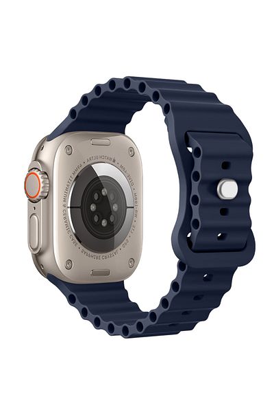 LUVLU Soft Silicone Band Compatible with Apple Watch Ultra, Ultra 2, from Series 10 to 1 - 42-44-45-49MM