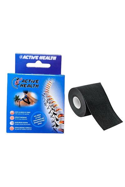 Gök Sports Black Color Kinesio Athlete Tape Pain Tape 5 Meters X 5 cm