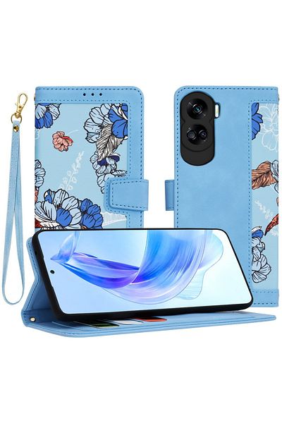 Techsuit Carcasă pentru Honor 90 Lite - Techsuit FlipCraft - Albastru Vibrant