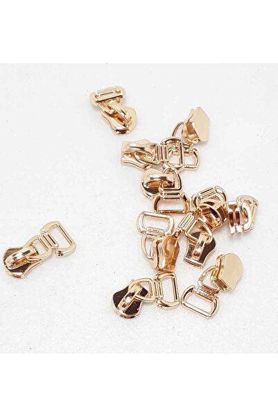 Nusrat Bilişim Çanta Aksesuar Light Gold Fermuar Başı