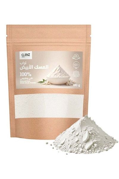 clenz Natural Pure White Musk Powder - 100g