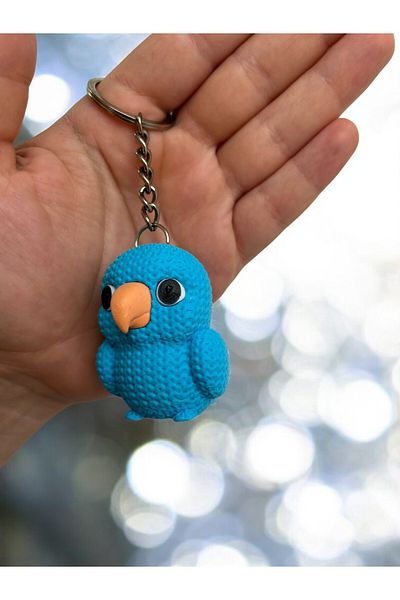 Aly Parrot Keychain Figure Amigurumi Style