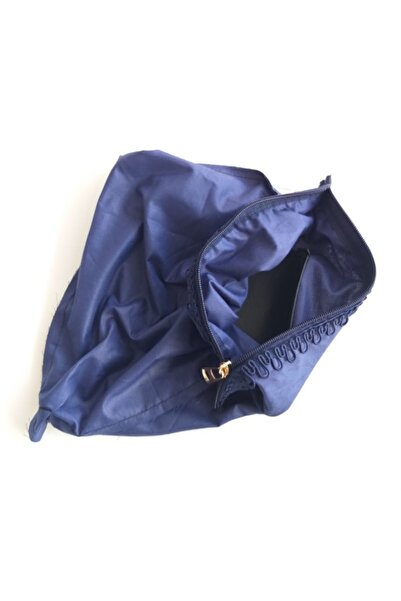 Nusrat Bilişim Navy Blue 28X28 cm Bag Accessory - Sewn and Zippered Lining