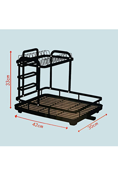 Un 3-Tier Dish and Cup Drying Rack with a modern, practical design that fits every kitchen with a smart water drainage system