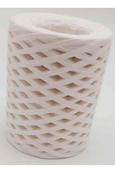 Nusrat Bilişim Bag Accessory New Imported Raffia Rope 100 Gr White (G14)