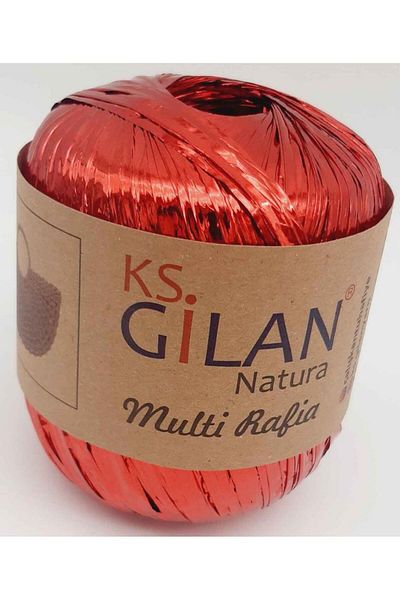 Nusrat Bilişim Bright Red Raffia Bag Accessory - No:2
