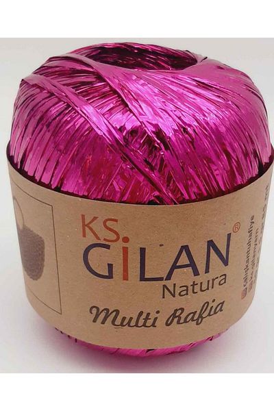 Nusrat Bilişim Fuchsia Raffia Shiny Bag Accessory - No:4