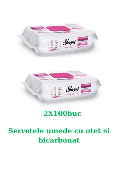 Sleepy Pack of 2 Sleepy Easy Clean Lilium Bouquet Multi-Surface Wet Wipes 100 pcs, 200 pcs