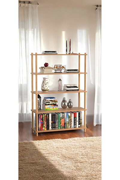 HESA 5katlı Kitaplık Ayakkabılık Raf Ahşap Ayaklı Birbirine Geçmeli Kolay Kur...