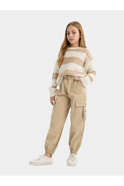 DeFacto Kids Beige Cargo Regular Fit Pant