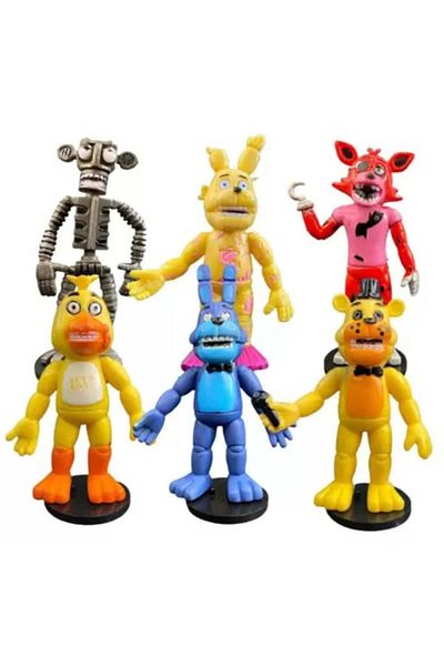 TNAGORA Set 6 Figurines Five Nights at Freddy's, Foxy Funko Pop, Tnagora®, 9 cm