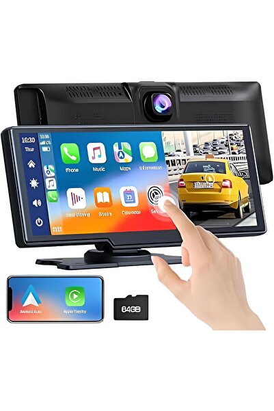 NOMTEKNO Auto Ekranı 10.26 inç 4K Carplay & Android oto navigasyon BT 5G WiFi...