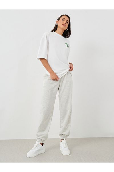 Styli Elasticated Waist Cuffed Joggers