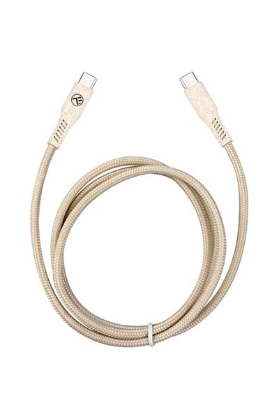 TELLUR Tellur Green Data Cable Type-C to Type-C 3A PD60W length 1 meter color Cream