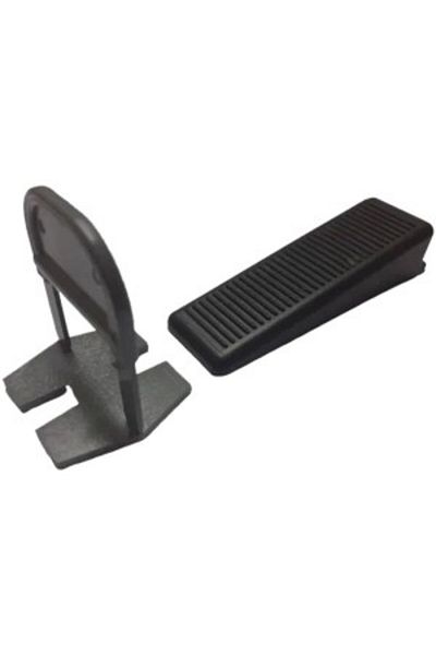 Venus Dsh Tile Leveling System - Set of 50 Clips for Min. 1 Mm Joint + 50 Wedges for Max. 12 Mm Tile Thickness