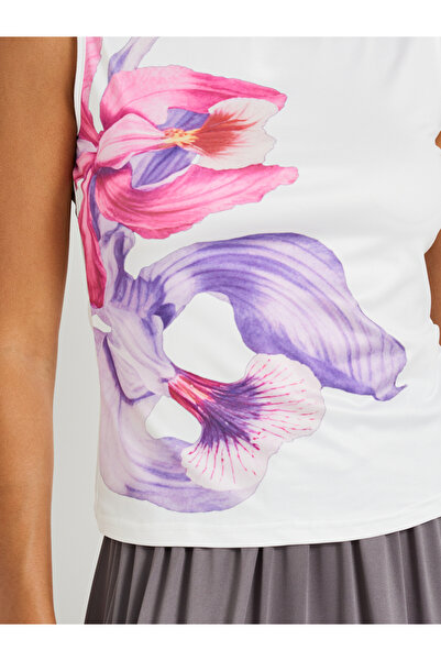 Styli Floral Print Sleeveless Round Neck Top