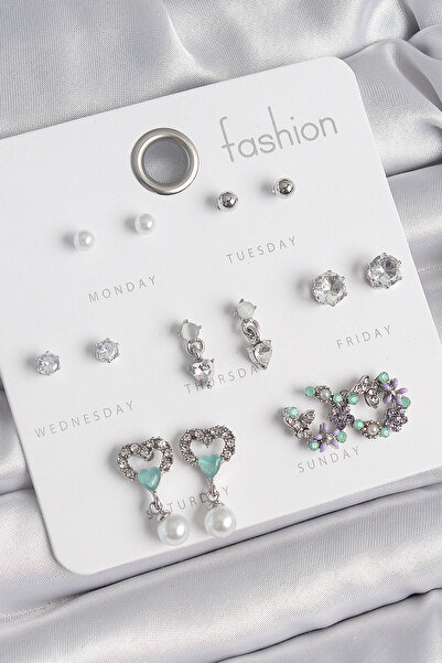 Marsilyan النحاس الفضة اللون الزركون حجر استرخى القلب نموذج زهرة التفاصيل 7 أ...