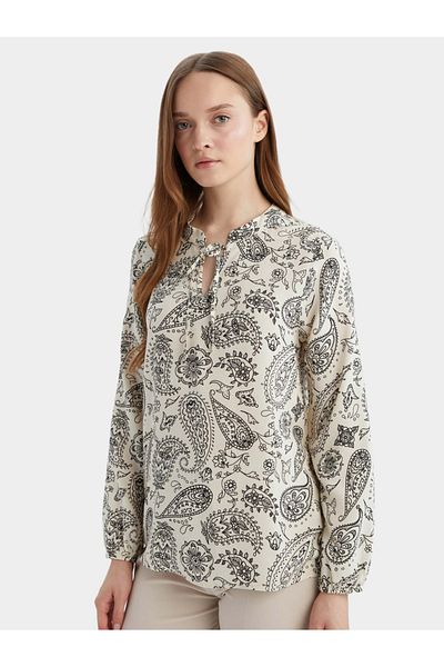 DeFacto Women Black Printed Blouse