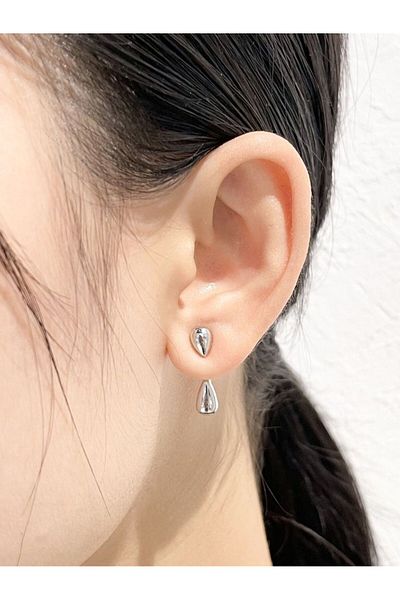 HISCOSMETIC Women's Silver - Silver Water Drop Elegant Earrings