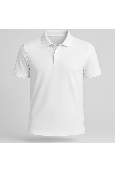The Clover Men's Polo Neck Button Short Sleeve 100% Cotton T-Shirt Thclvr.Dncr