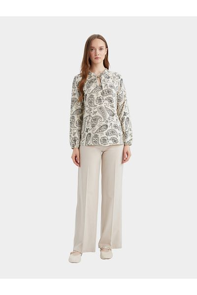 DeFacto Women Black Printed Blouse