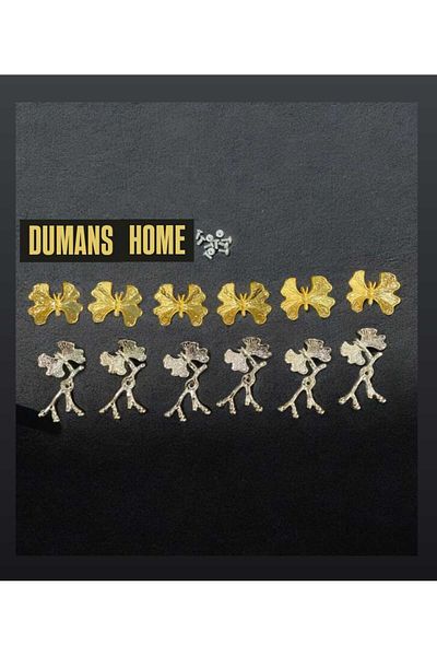 Dumans home Dumnans Home 6 Pieces Luxury Butterfly Presentation Tray Accessory