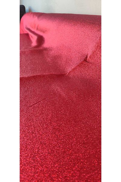 River Fabrics Glitter Jacquard Fabric Red