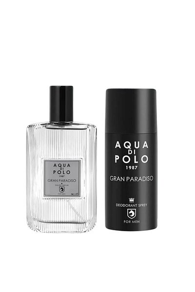 Aqua Di Polo 1987 Gran Paradiso Men's Perfume-Spray Deodorant Set Appxgr03Epd