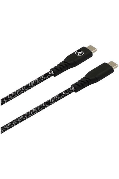 TELLUR Cablu de date Tellur Green Type-C la Type-C 3A PD60W lungime 1 metru culoare Negru