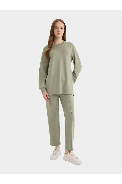 DeFacto Olive Regular Fit Flexible Pant