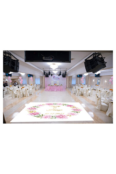 CreateFol Söz Nişan Düğün Kına Gecesi Pist Yer Kaplama Afişi Dans Pisti Vinil...