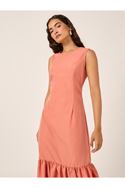 Styli Plain Sleeveless Sheath Midi Dress