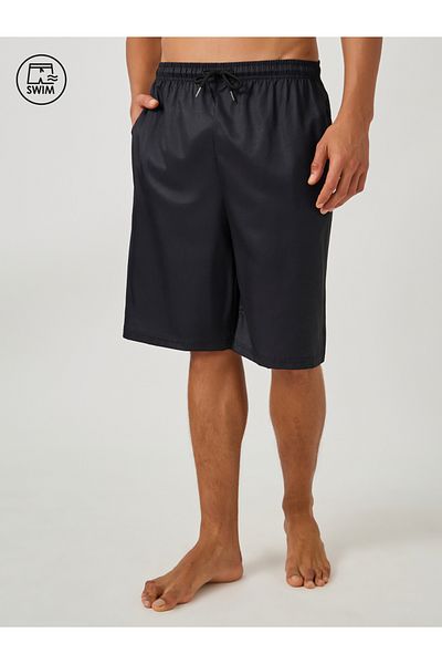 Styli Solid Regular Fit Swim Shorts with Drawcord